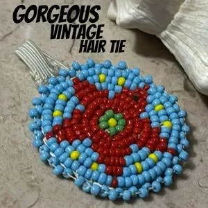 Vintage | Accessories | Gorgeous Beaded Hair Tieseed  display picture 3